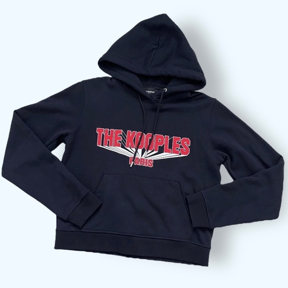 The Kooples Navy and Red Hoodie - Picture 5 of 7